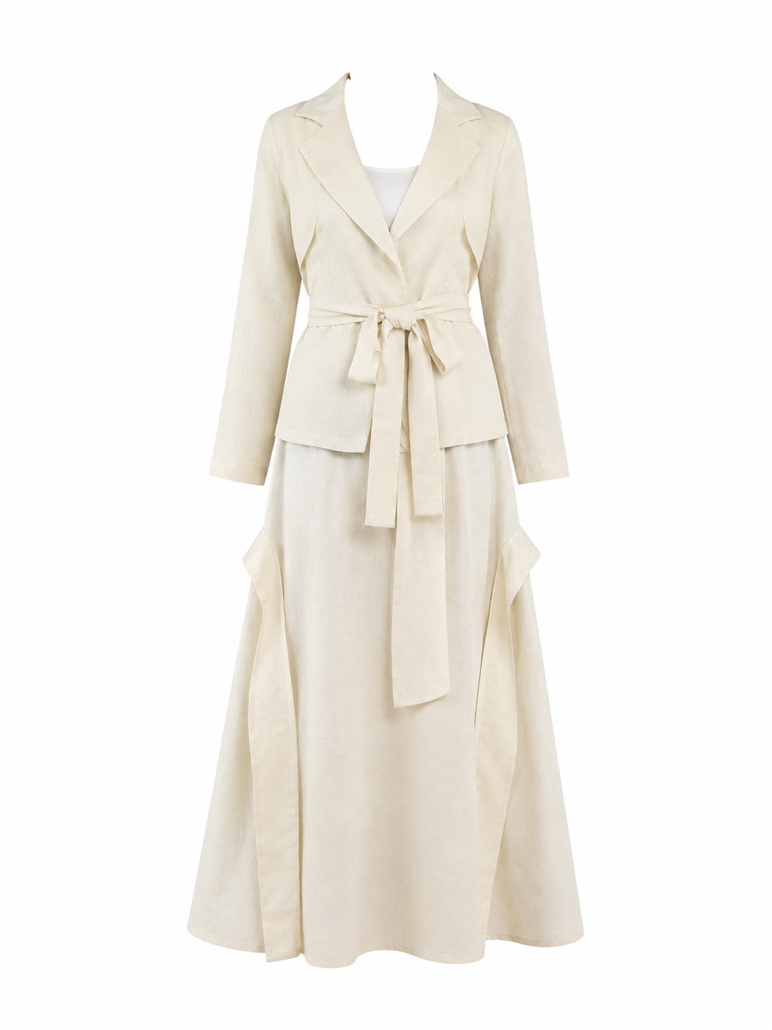 Butter Yellow Skirt Set