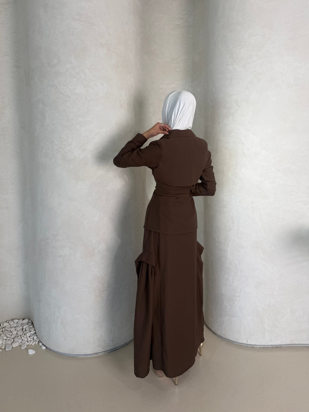 Brown Skirt Set