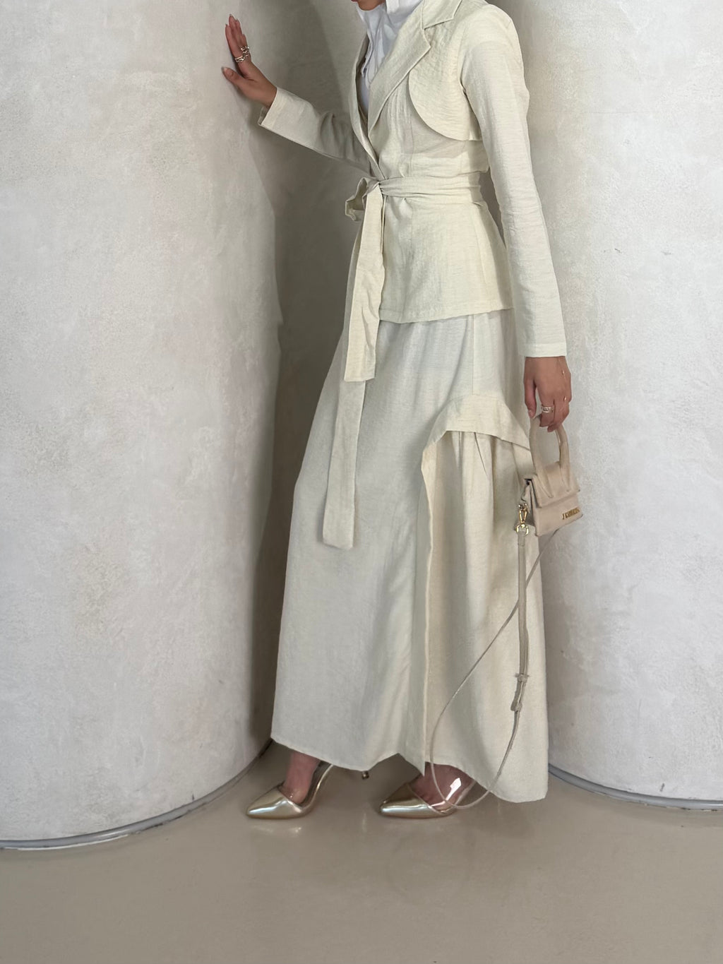 Butter Yellow Skirt Set
